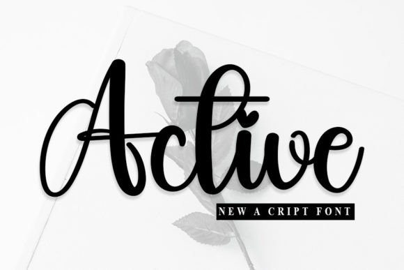 Active Font: The Handwritten Typeface Your Craft Shop Needs