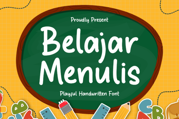 Belajar Menulis: A Playful Handwritten Font for Web Design