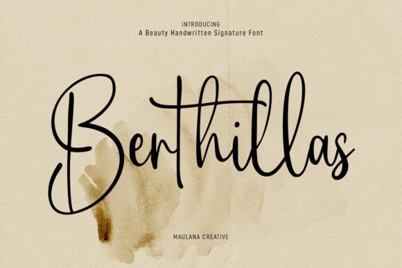 Berthillas: A Dazzling Script Typeface for Modern Web Design