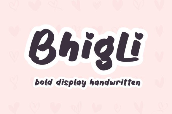 Bhigli Font: Bold Handwritten Typography for Web Design