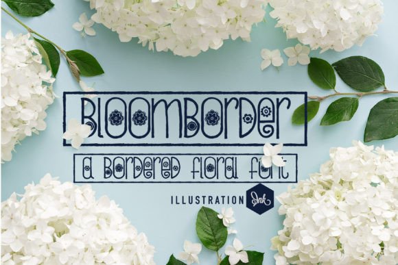 Bloomborder Font: A Handwritten Typeface for Makers