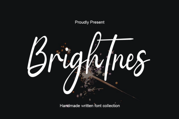 Brightnes: A Handwritten Typeface for Modern Editorial Design