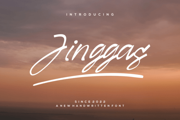 Elevate Your Brand with the Jinggas Handwritten Font