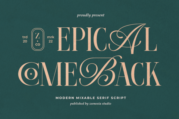 Epical Comeback: A Modern Display Font for Web Design