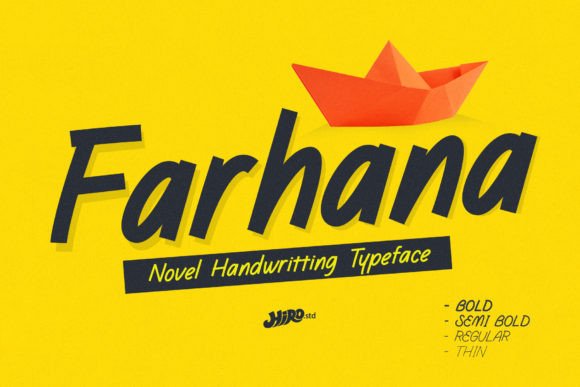 Farhana: A Dynamic Handwritten Typeface for Web Design