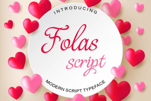 Folas: A Modern Script Font for Editorial Design