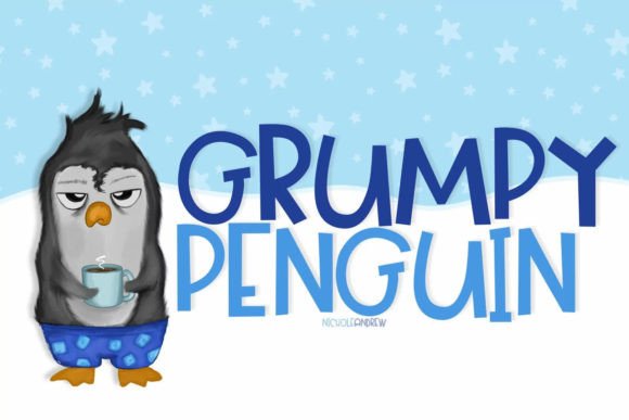 Grumpy Penguin: A Handwritten Font for Web Design