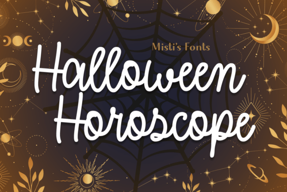 Halloween Horoscope Font Review for Web Design