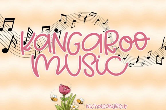 Kangaroo Music: A Playful Handwritten Font for Editorial Design