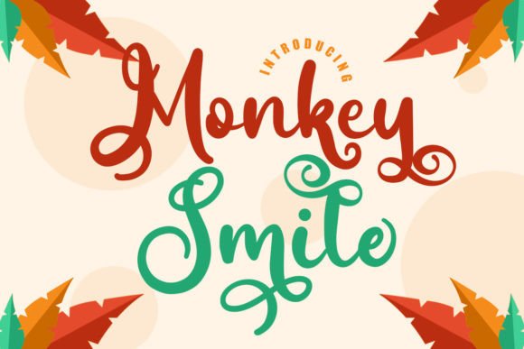 Monkey Smile: A Friendly Script Font for Editorial Design