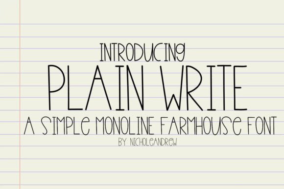 Plain Write Font Review: A Modern Handwritten Typeface for Web