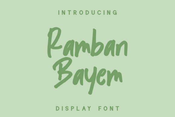 Ramban Bayem: A Joyful Handwritten Font for Web Design