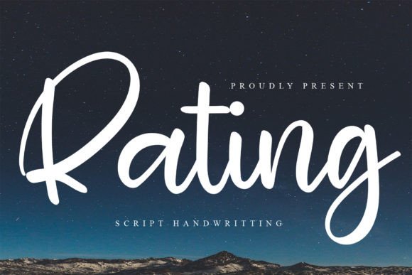 Rating Font: A Playful Typeface for Modern Web Design