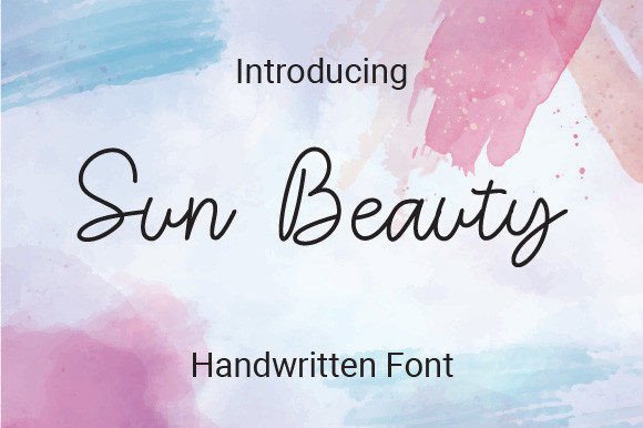Sun Beauty: The Handwritten Font for Scroll-Stopping Designs
