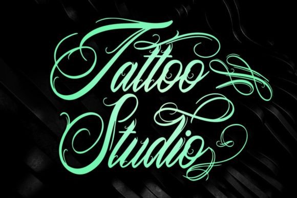 Tattoo Studio: A Bold Blackletter Font for Campaign Impact